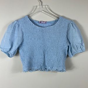 Blue LaLavon. Crop Top